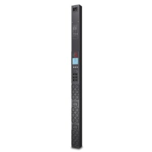 APC NetShelter Metered Rack PDU, 0U, 1PH, 3.3kW 208V 16A or 3.7kW 230V 16A, 18 C13 and 2 C19 outlets, C20 inlet