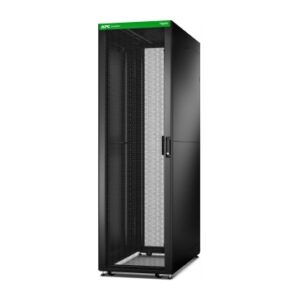 APC Easy Rack, 42U, Black, With Roof, Castors, Feet, 4 Brackets, and Side Panels, No Bottom, 1991H x 800W x 1000D mm